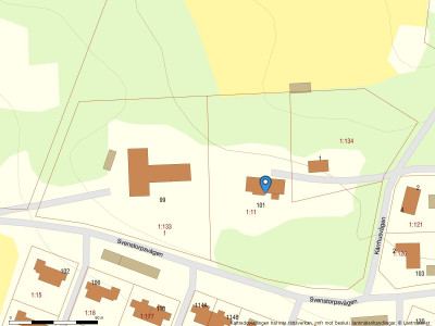 Fastighetskarta Svenstorpsvägen 101