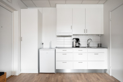 Kök i övernattningslägenhet. Målgatan 1