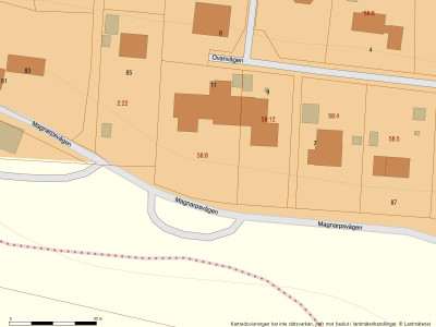 Fastighetskarta Ovanvägen 11