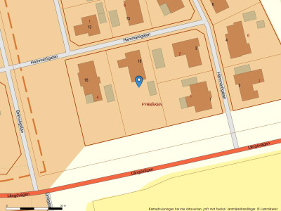 Fastighetskarta Hammarögatan 18