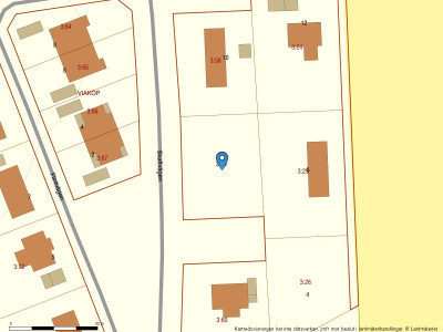 Fastighetskarta Skaftvägen 8