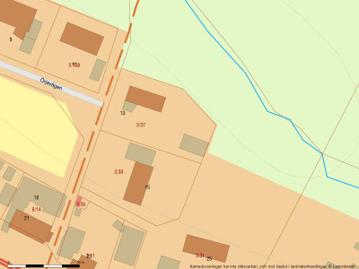 Fastighetskarta Örjavägen 13