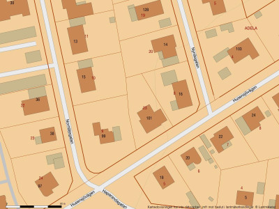 Fastighetskarta Norrtäljegatan 15