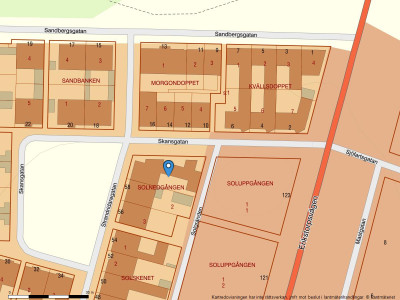 Fastighetskarta Strandridaregatan 60