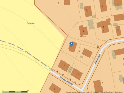 Fastighetskarta Branta vägen 3B