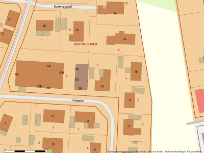 Fastighetskarta Tulegatan 18