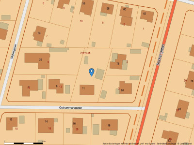 Fastighetskarta Östhammarsgatan 11