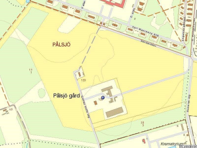 Lågupplöst Fastighetskarta Gustav Hoffs väg 50