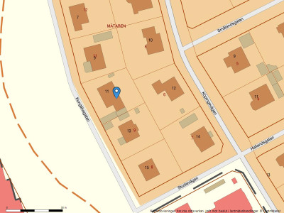 Fastighetskarta Kungälvsgatan 11